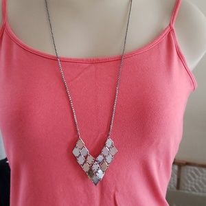 American Eagle Outfitters Jewelry - American Eagle Two tone Long Chevron Necklace American Eagle Outfitters Jewelry - American Eagle Two tone Long Chevron Necklace